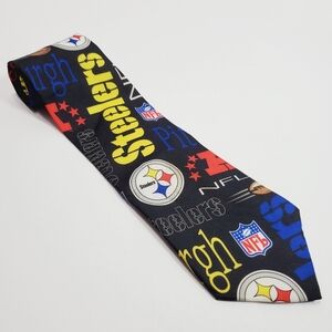 Pittsburgh Steelers Multicolor Men's Neck Tie Game Day 55x3.75"
